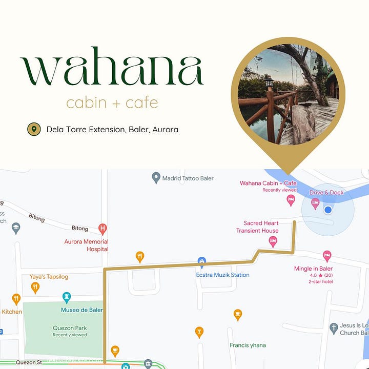 Map to Wahana Cabin
